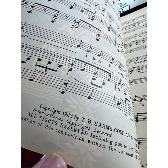 Vintage Sheet Music 1932 The Song Is You Music In The Air Oscar Hammerstein Kern - Picture 2 of 2